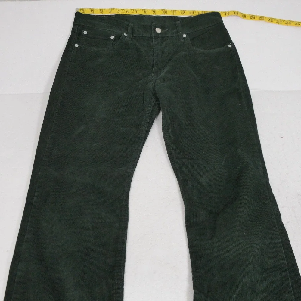 Levi Men 511 Corduroy Pants W32 L30 Green Slim Fit Heritage Rugged Earthy Preppy